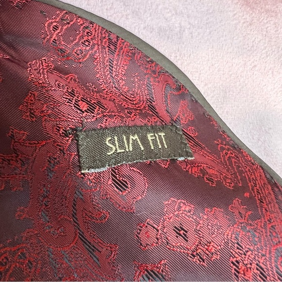 AZARMAN Slim Fit 1 Button Pink Pastel Velvet Shawl Dinner Jacket Sz 48 S - Picture 4 of 9